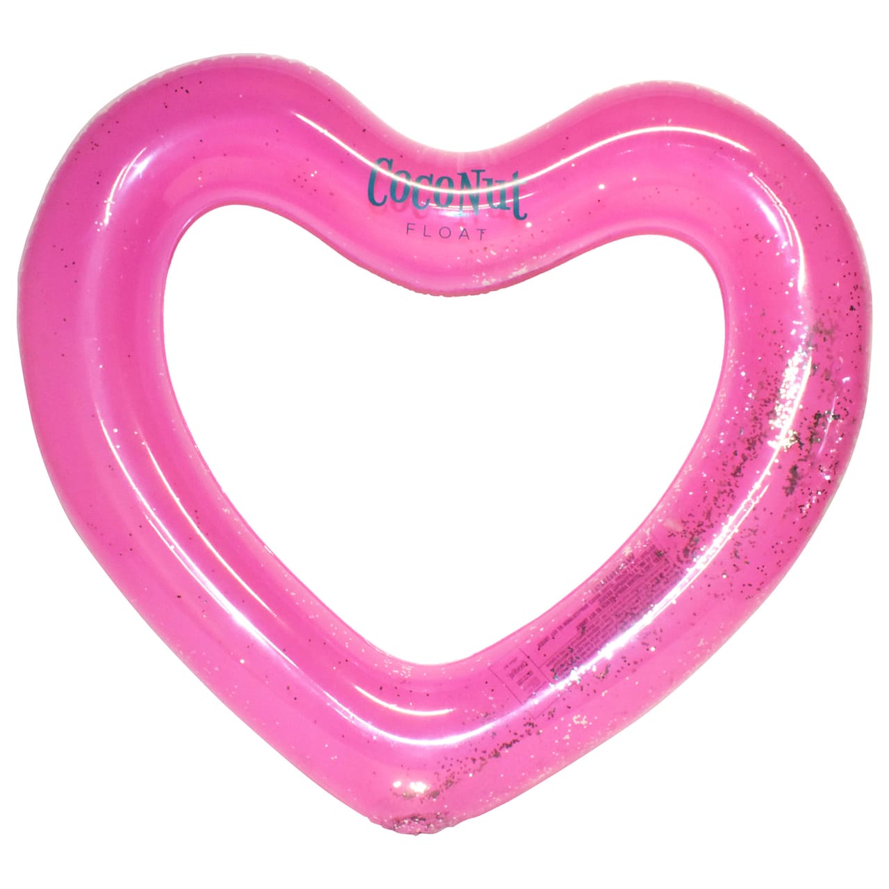 CocoNut Float 4ft. Pink Glitter Heart Pool Float